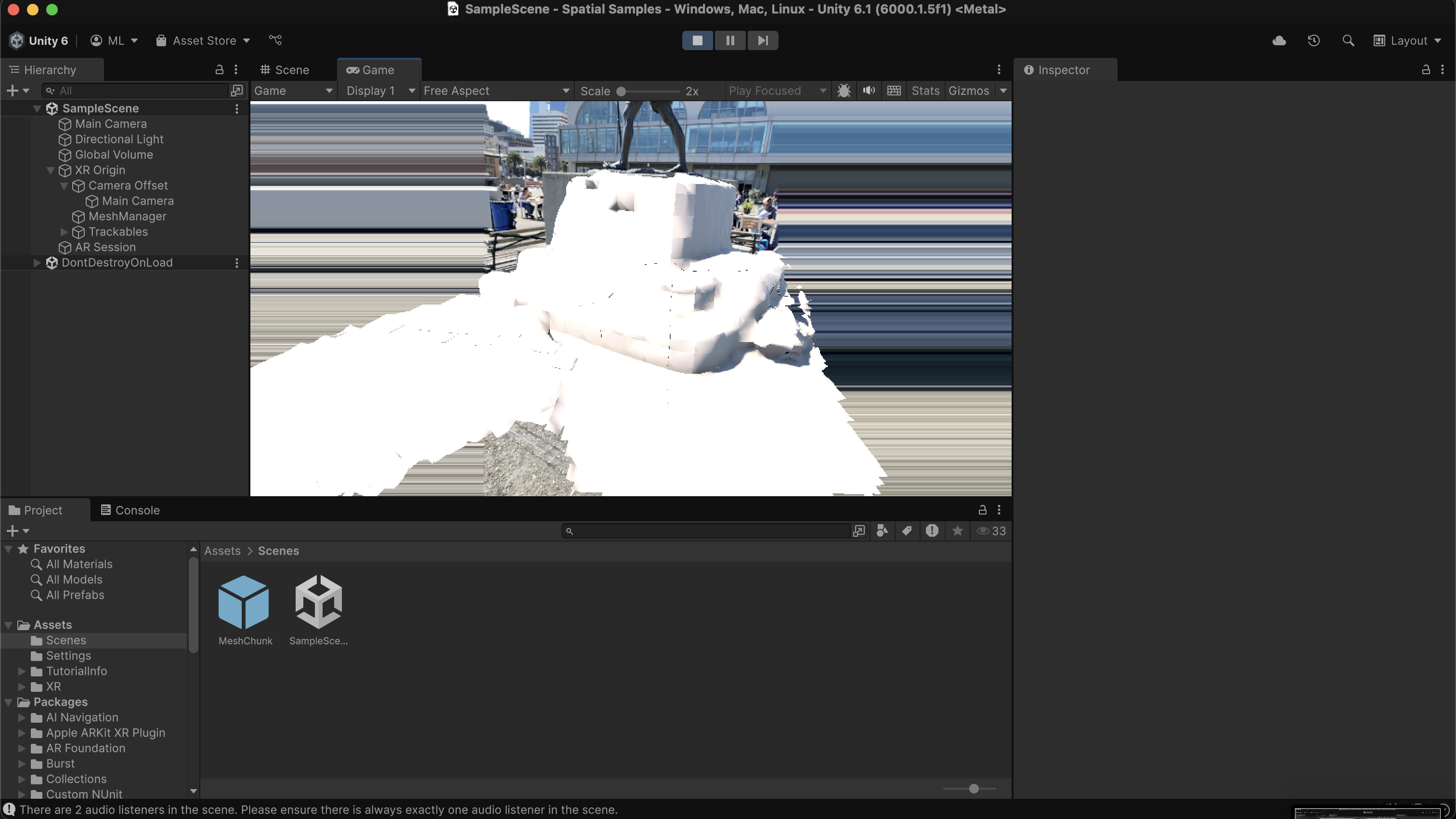 Mesh overlay with playback