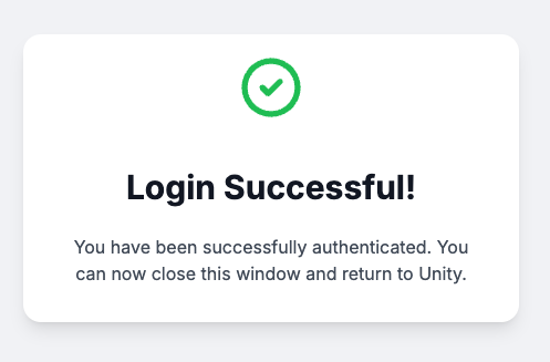 Login Successful!