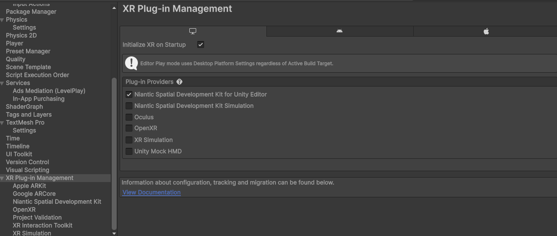 XR Plug In Management